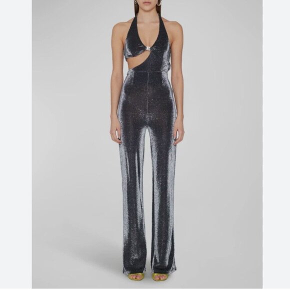 ROTATE Birger Christensen Isha Jumpsuit in black size 4 / 36 - Picture 1 of 5